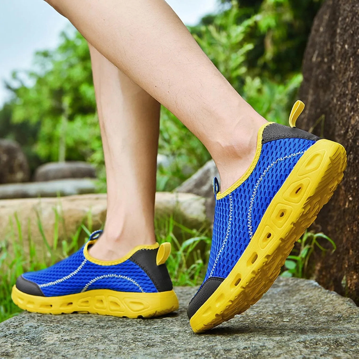 Men Sports Shoes Spring and Summer Fashionable New Pattern Mesh Breathable Comfortable Non Slip Soft Sole Sneaker