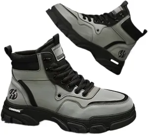 Men's Breathable Hiking Boots for Outdoor Walking, Mountaineering, Spring/Autumn/Winter - Non-Slip Traction