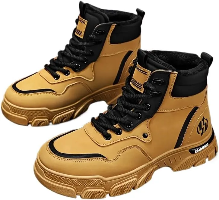 Men's Breathable Hiking Boots for Outdoor Walking, Mountaineering, Spring/Autumn/Winter - Non-Slip Traction