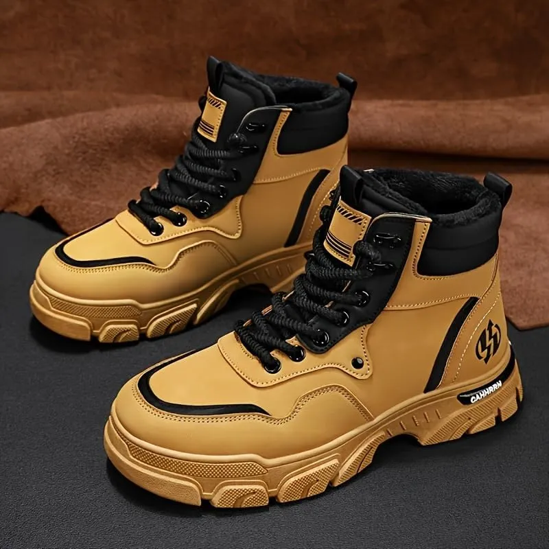 Men's Breathable Hiking Boots for Outdoor Walking, Mountaineering, Spring/Autumn/Winter - Non-Slip Traction