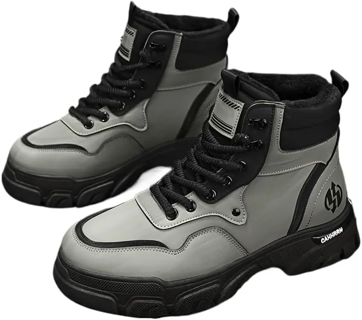 Men's Breathable Hiking Boots for Outdoor Walking, Mountaineering, Spring/Autumn/Winter - Non-Slip Traction