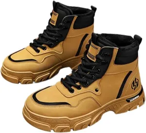 Men's Breathable Hiking Boots for Outdoor Walking, Mountaineering, Spring/Autumn/Winter - Non-Slip Traction