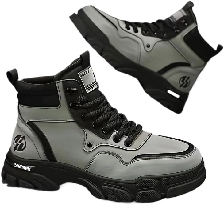 Men's Breathable Hiking Boots for Outdoor Walking, Mountaineering, Spring/Autumn/Winter - Non-Slip Traction