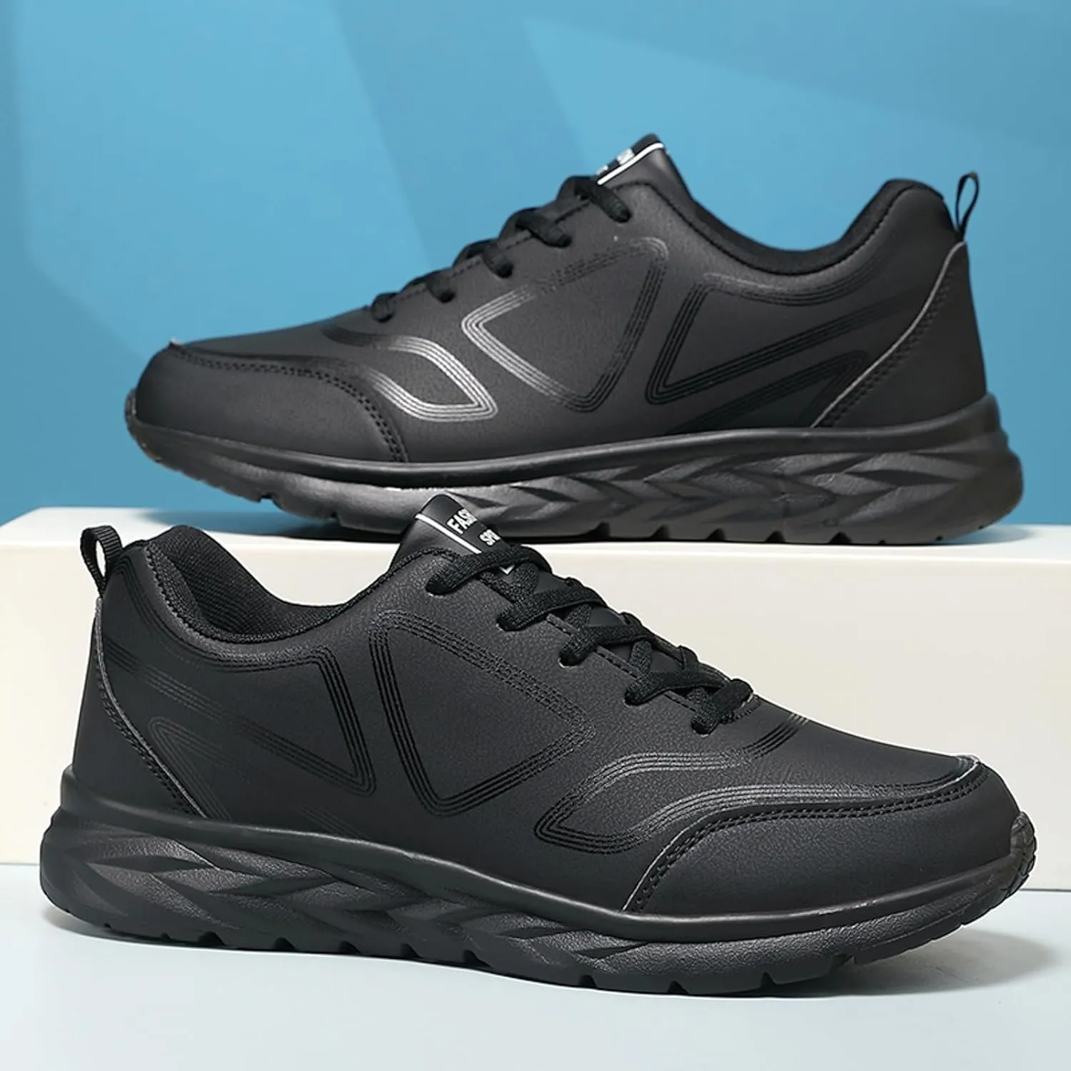 Men's Business Casual Shoes Slip On Lightweight Breathable Fashion Sneaker Casual Soft Flat Soled Walking Shoes