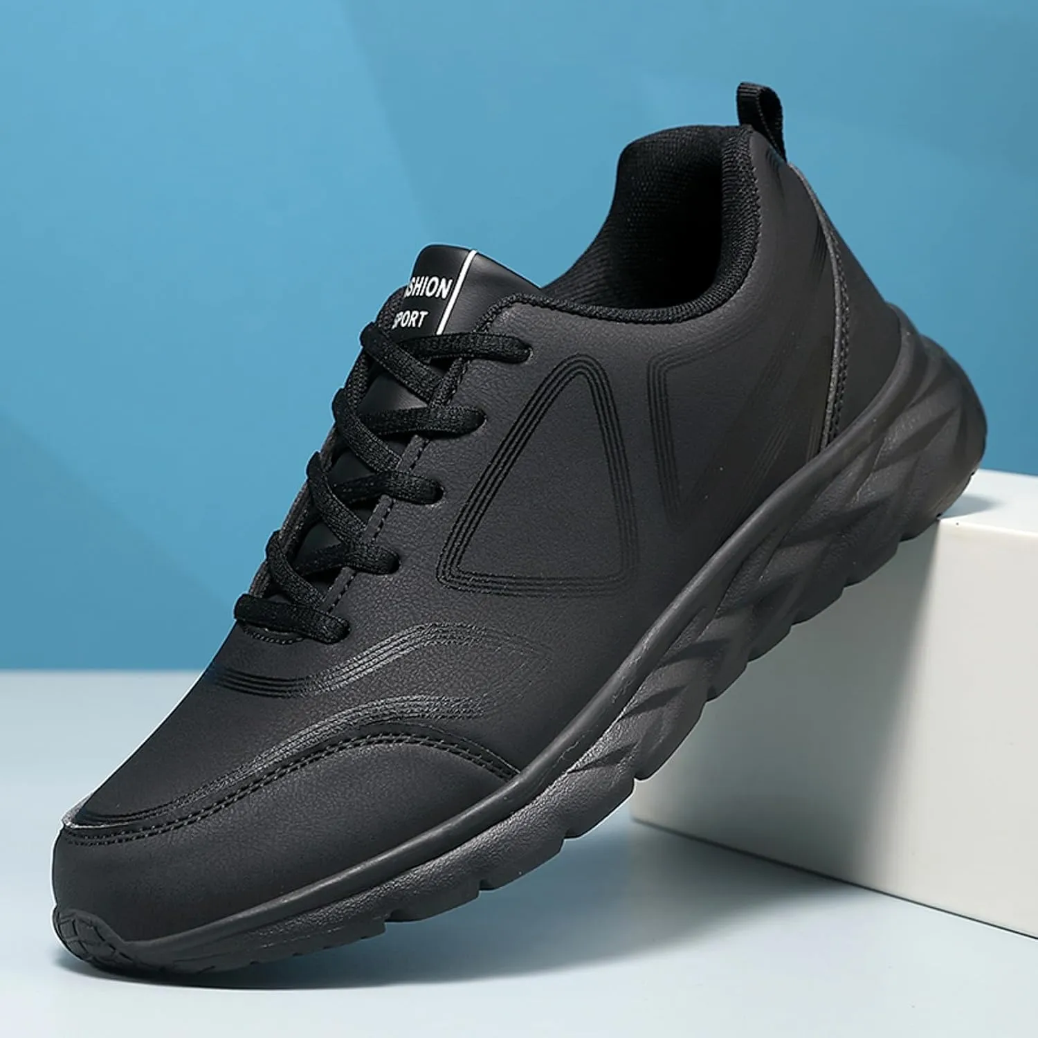 Men's Business Casual Shoes Slip On Lightweight Breathable Fashion Sneaker Casual Soft Flat Soled Walking Shoes