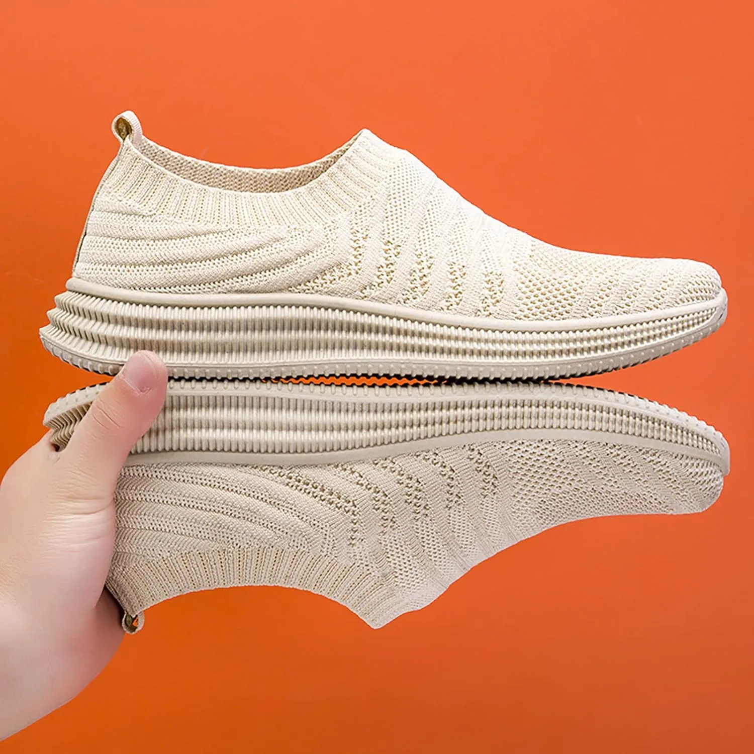 Men's Casual Shoes 2025 Spring and Summer New Fly Woven Mesh Breathable Fashion Walking Mens Sneaker Storage Boxes