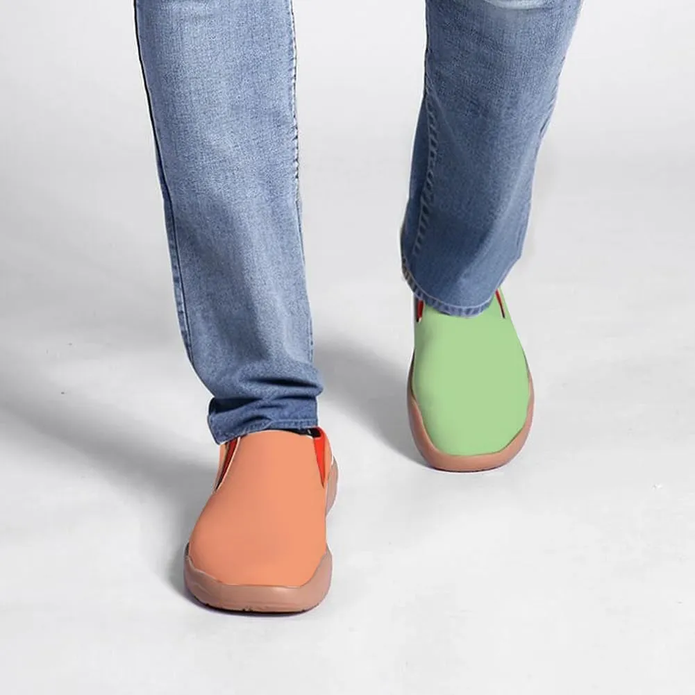 Men's Casual Shoes Slip Ons Walking Loafers Lightweight Comfortable Art Painted Travel Sneaker Macaron Style