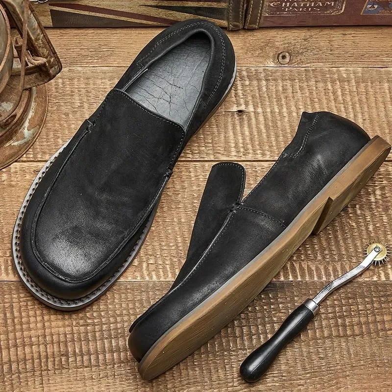 Mens Dress Shoes Slip-Ons Penny Loafers Suede Slippers for Driving Walking Wedding Outdoor Indoor Size