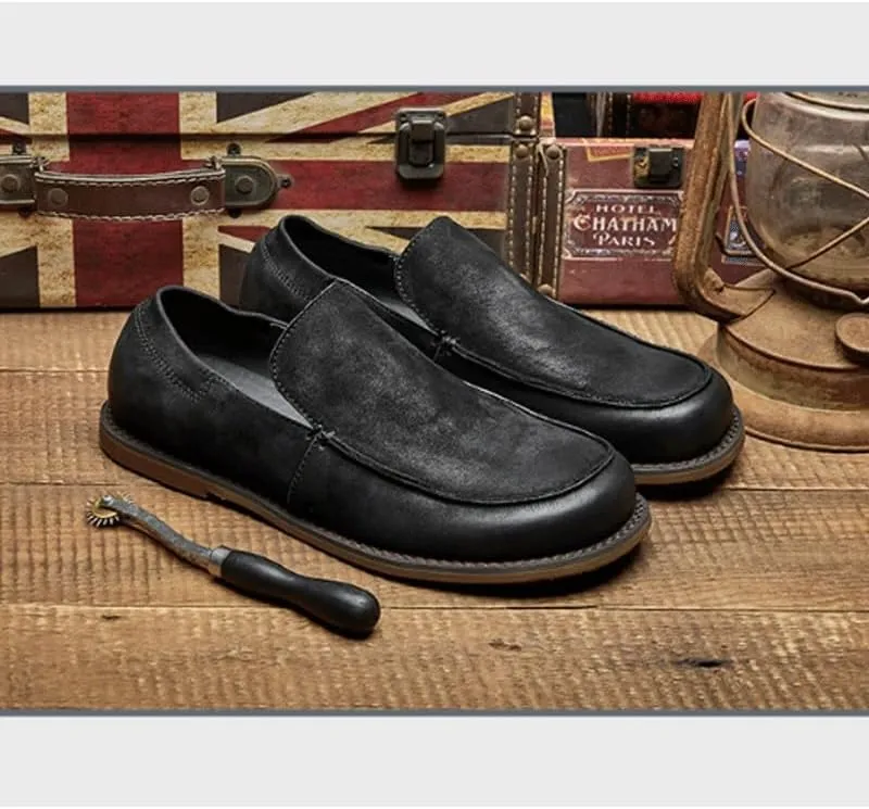 Mens Dress Shoes Slip-Ons Penny Loafers Suede Slippers for Driving Walking Wedding Outdoor Indoor Size