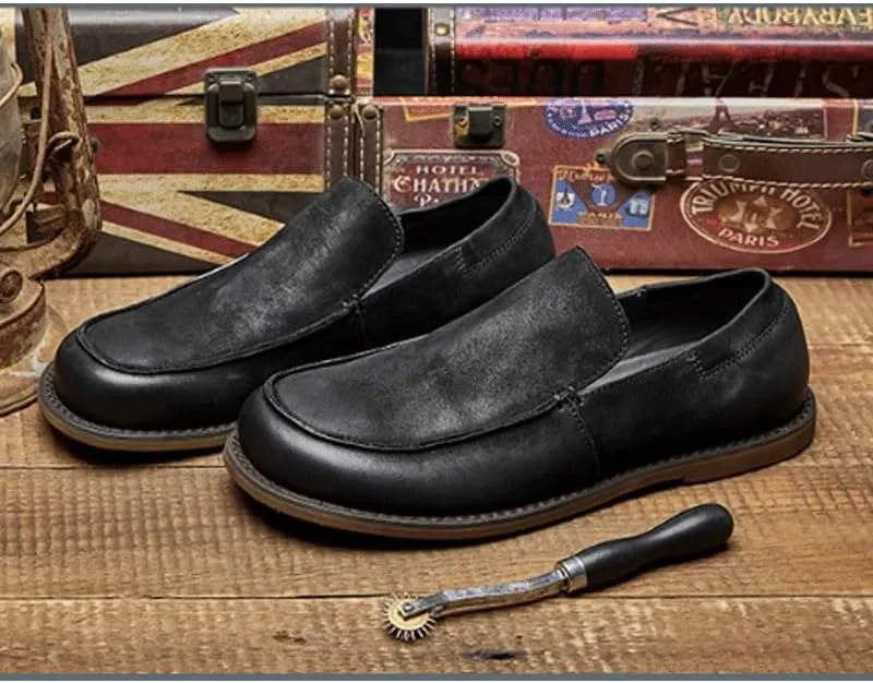 Mens Dress Shoes Slip-Ons Penny Loafers Suede Slippers for Driving Walking Wedding Outdoor Indoor Size