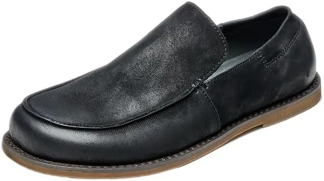 Mens Dress Shoes Slip-Ons Penny Loafers Suede Slippers for Driving Walking Wedding Outdoor Indoor Size