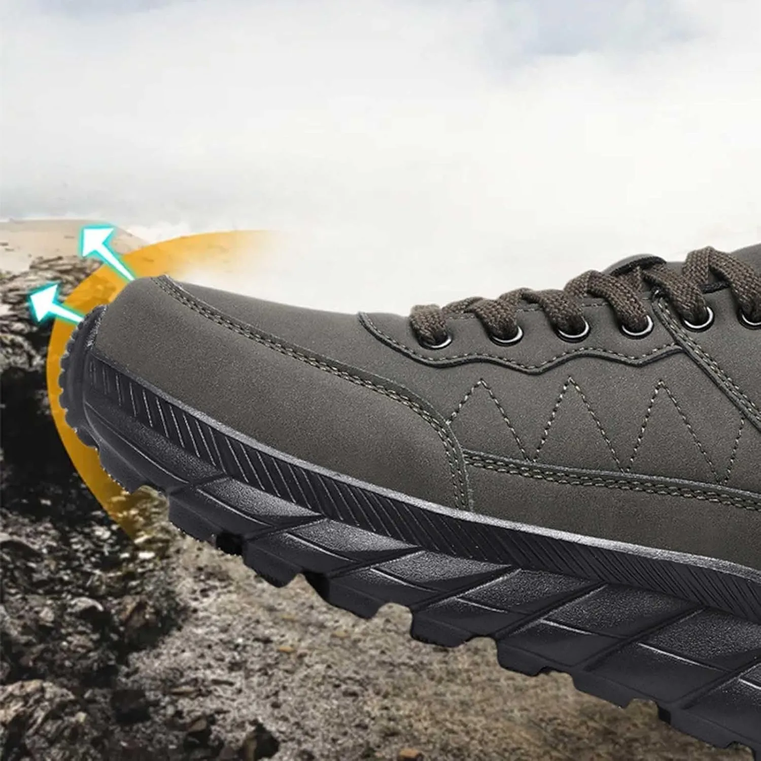 Mens Fashion Sneakers Casual Thick Sole Walking Running Shoes Comfortable Tennis Shoes Round Toe Non Slip Summer Spring Men Sneaker for Hiking