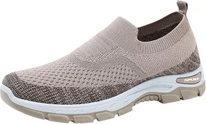 Mens Flat Sneakers Solid Color Slip-on Casual Breathable Soft Walking Running Shoes Comfortable Tennis Shoes Non Slip Summer Spring Mens Sneakers
