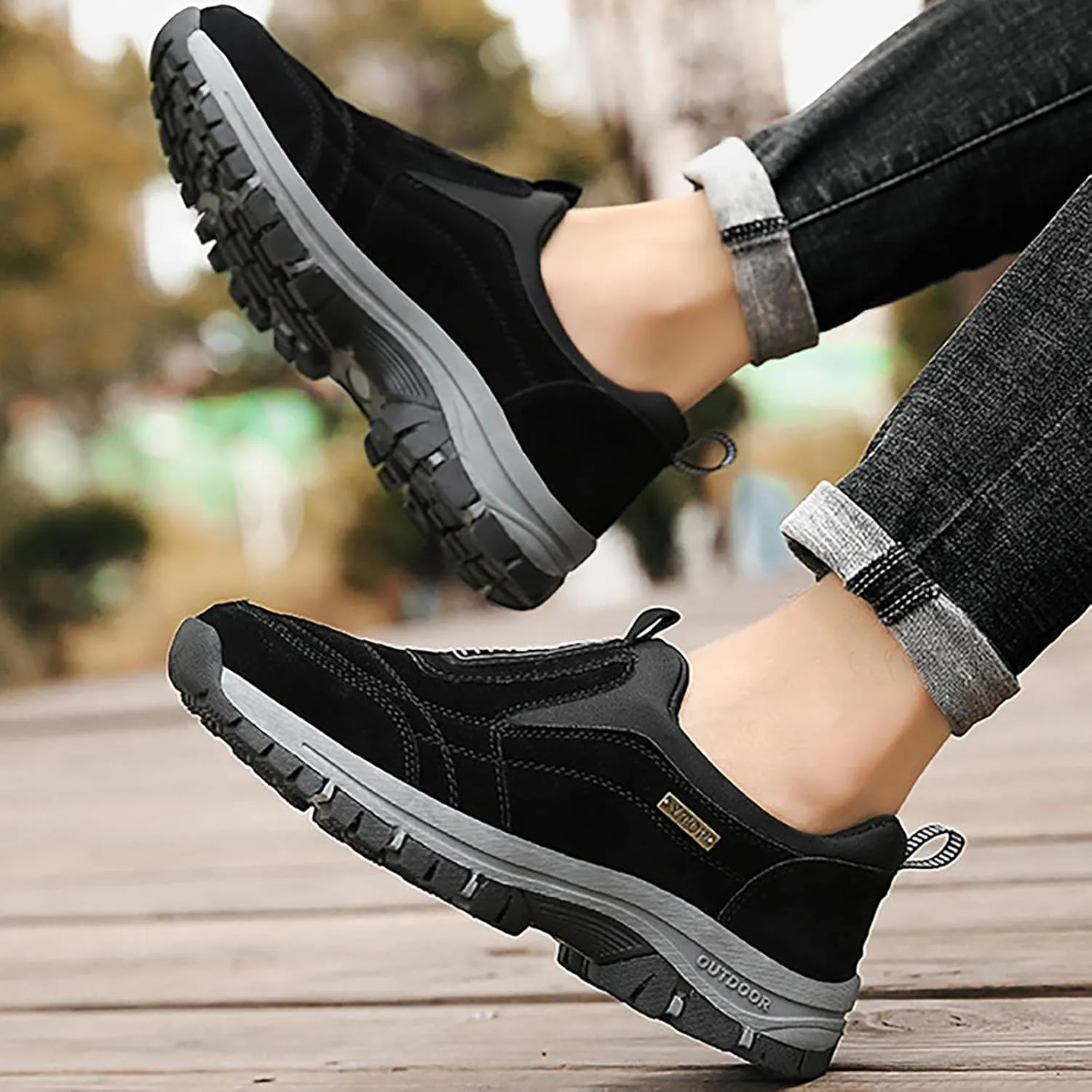 Men's Foreign Trade Mountaineering Shoes Spring and Summer Outdoor Shoes Slip Off Mens Sneaker Casual