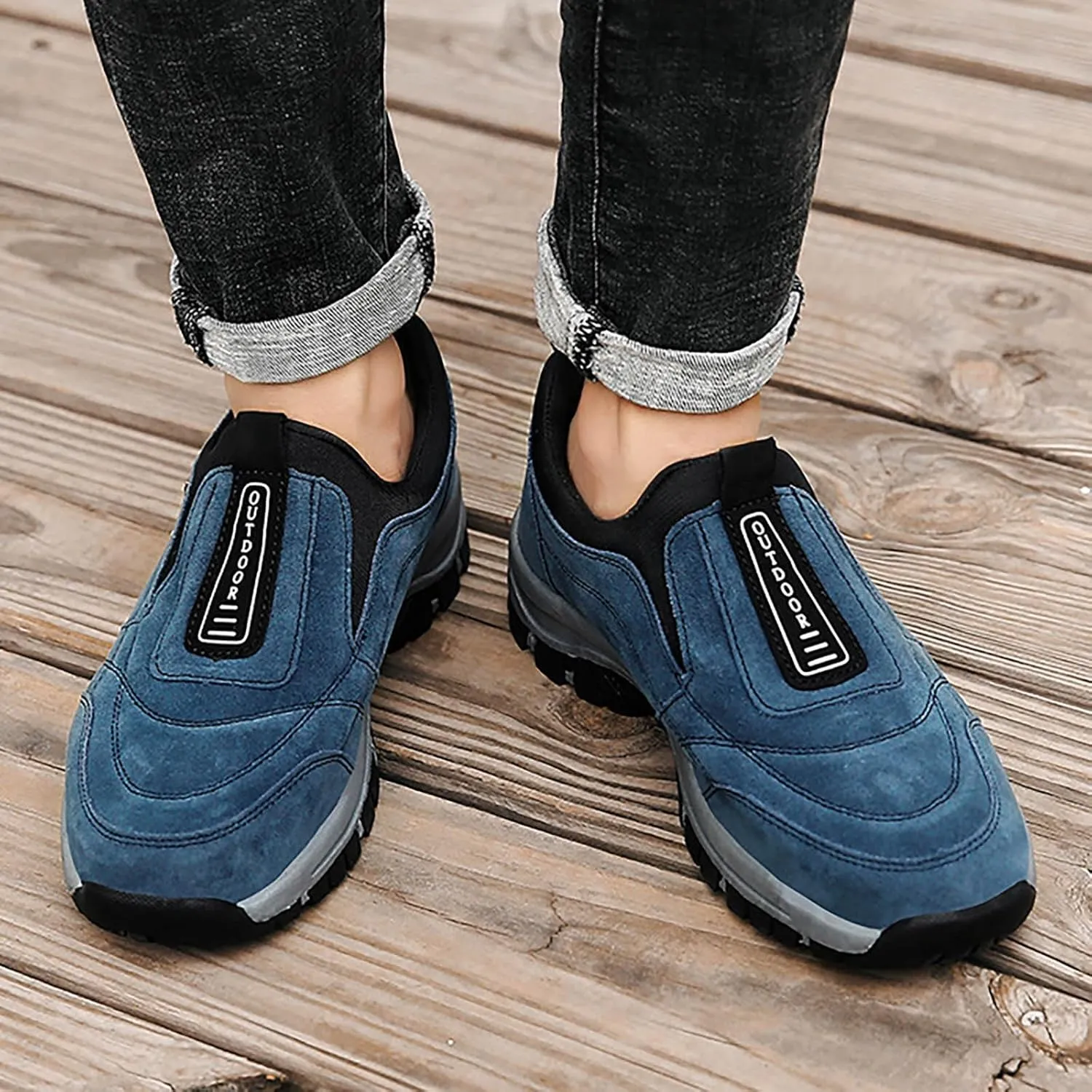 Men's Foreign Trade Mountaineering Shoes Spring and Summer Outdoor Shoes Slip Off Mens Sneaker Casual