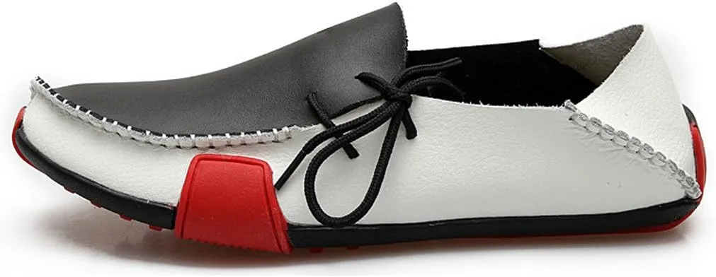Men's Genuine Leather Slipper Loafers Flat Shoes Slip-Ons