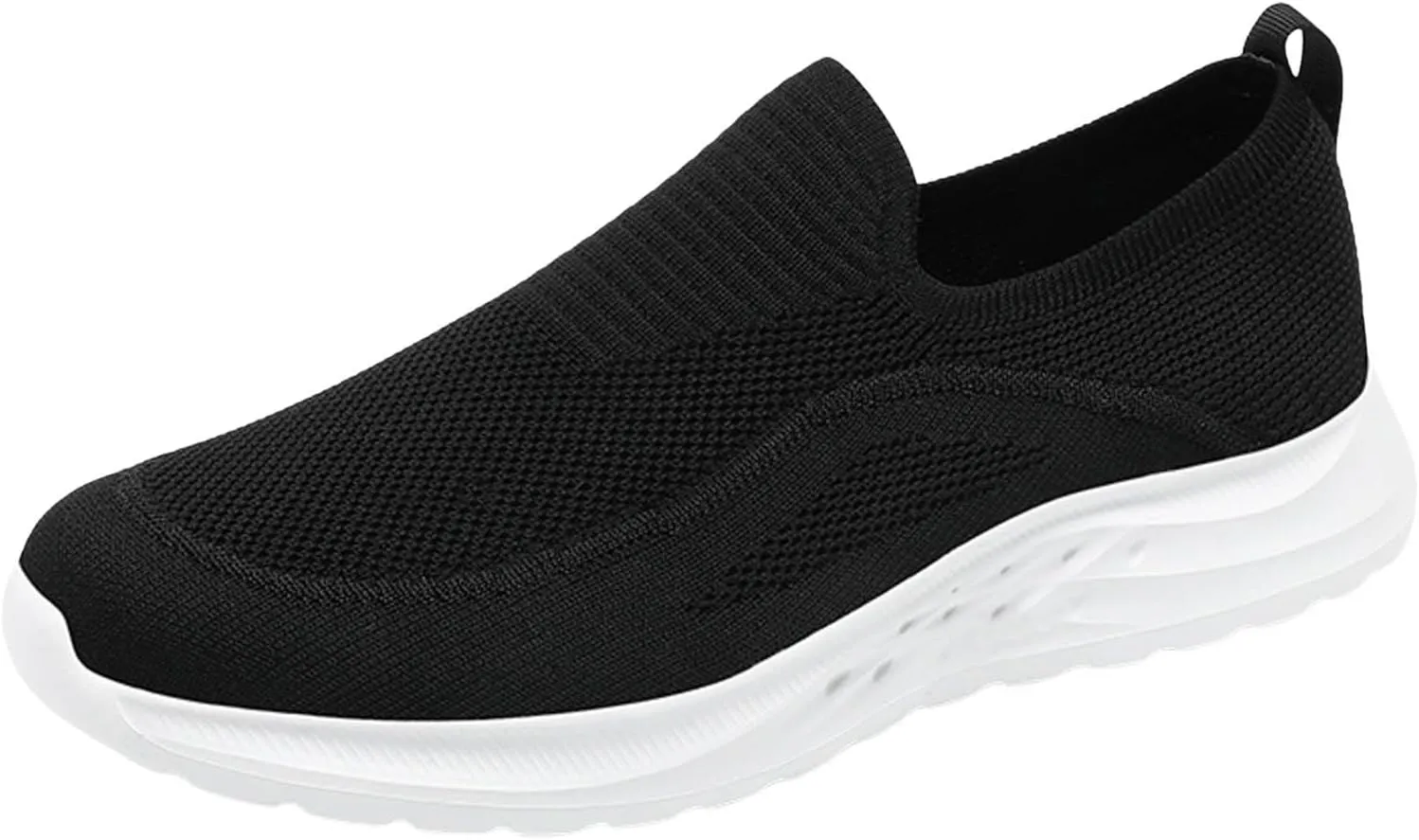 Men's Lightweight Cushion Sneakers Supportive Running Athletic Sneaker Comfortable & Light-Weight Stretch Shoes