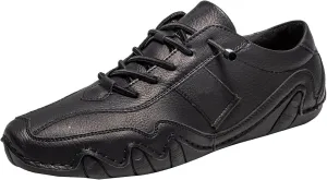 Mens Low Top Sneakers Solid Color Lace-up Casual Breathable Soft Walking Running Shoes Comfortable Tennis Shoes Non Slip Summer Spring Barefoot Shoe