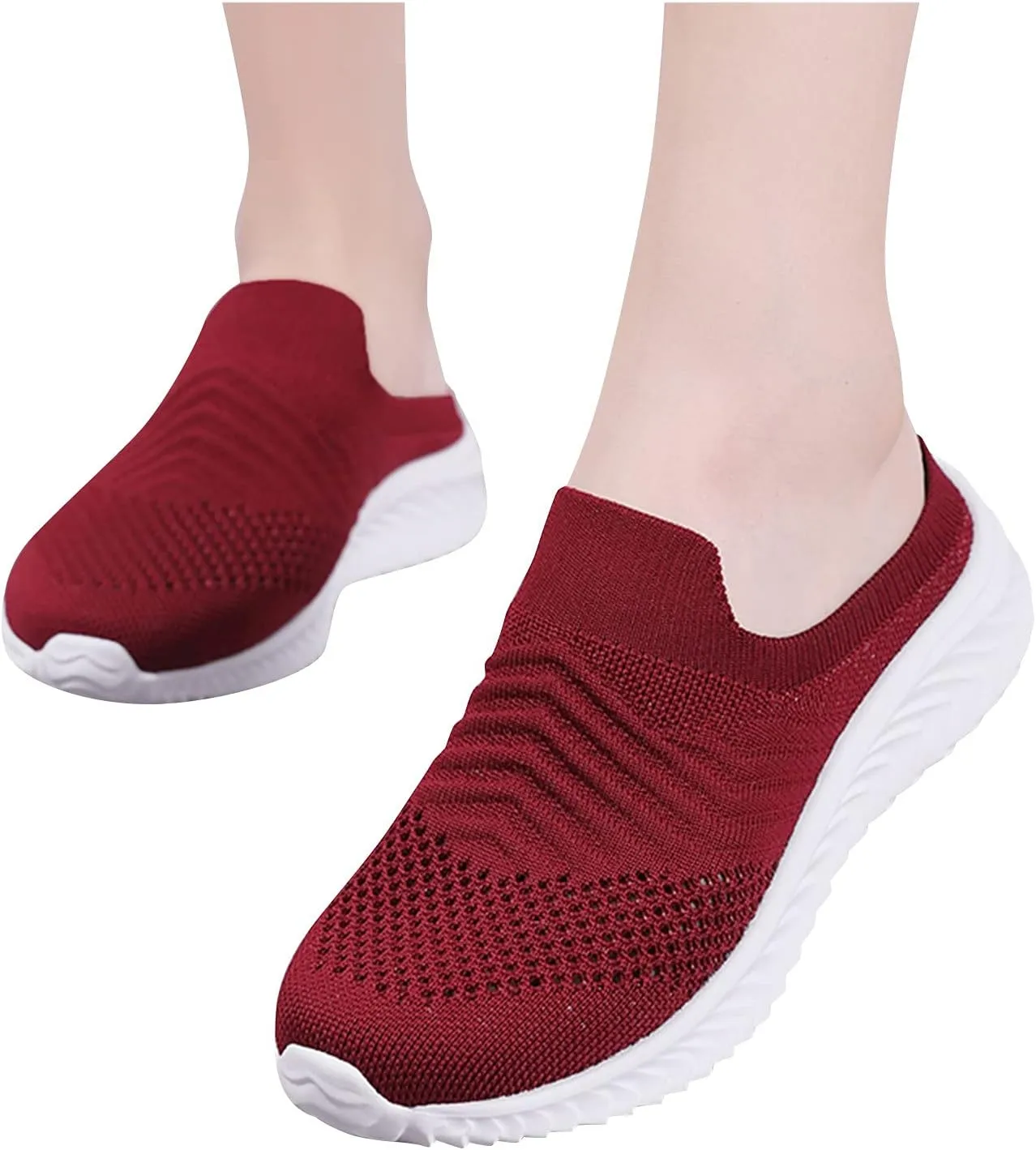 Men's Mesh Sneakers Walking Sneakers for Women Men Running Shoes Loafers for Women Casual Mens Loafers Casual Slip On Platform Sneakers for Women