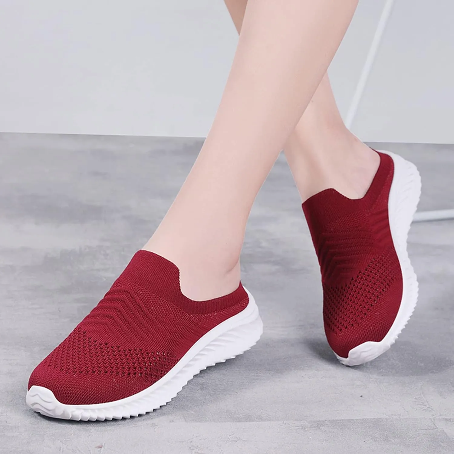 Men's Mesh Sneakers Walking Sneakers for Women Men Running Shoes Loafers for Women Casual Mens Loafers Casual Slip On Platform Sneakers for Women