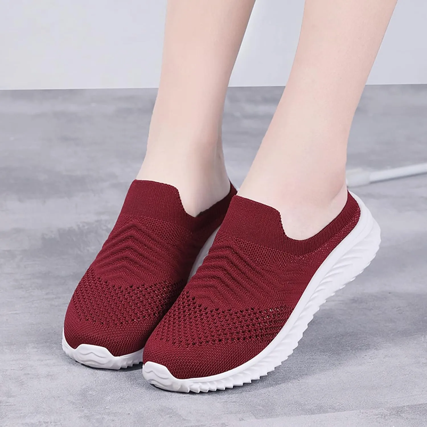 Men's Mesh Sneakers Walking Sneakers for Women Men Running Shoes Loafers for Women Casual Mens Loafers Casual Slip On Platform Sneakers for Women