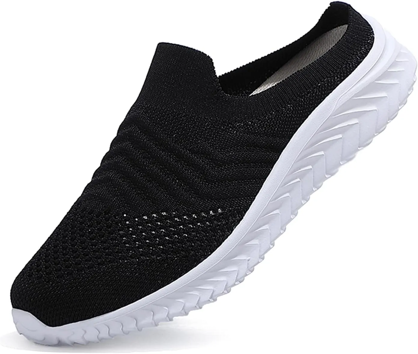 Men's Mesh Sneakers Womens Slip On Sneakers with Arch Support Shoes for Women Round Toe Slip On Casual Women Loafers Womens White Sneakers Wide Width