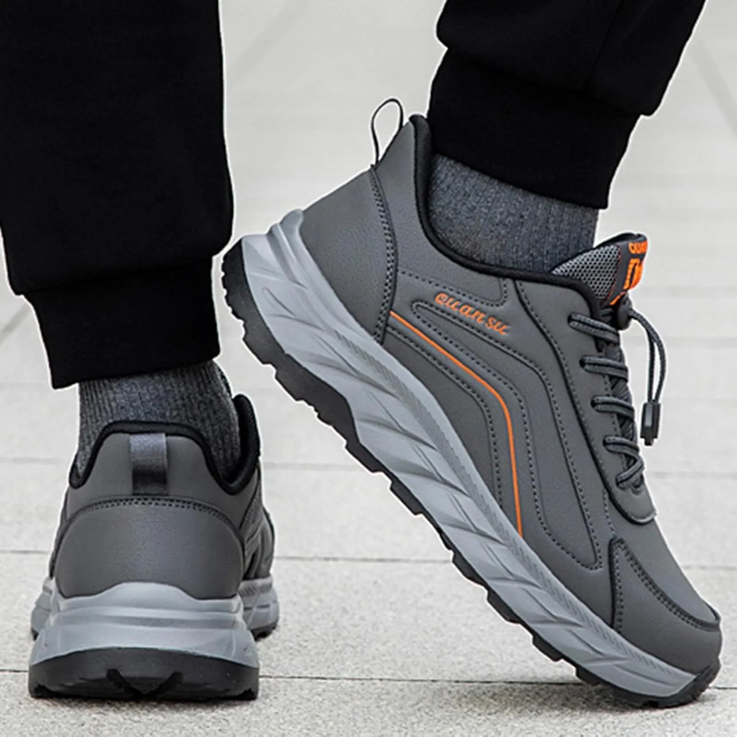 Mens Orthopedic Sneakers Solid Color Casual Soft Thick Sole Walking Running Shoes Comfortable Tennis Shoes Flat Bottom Non Slip Summer Spring Men Shoe