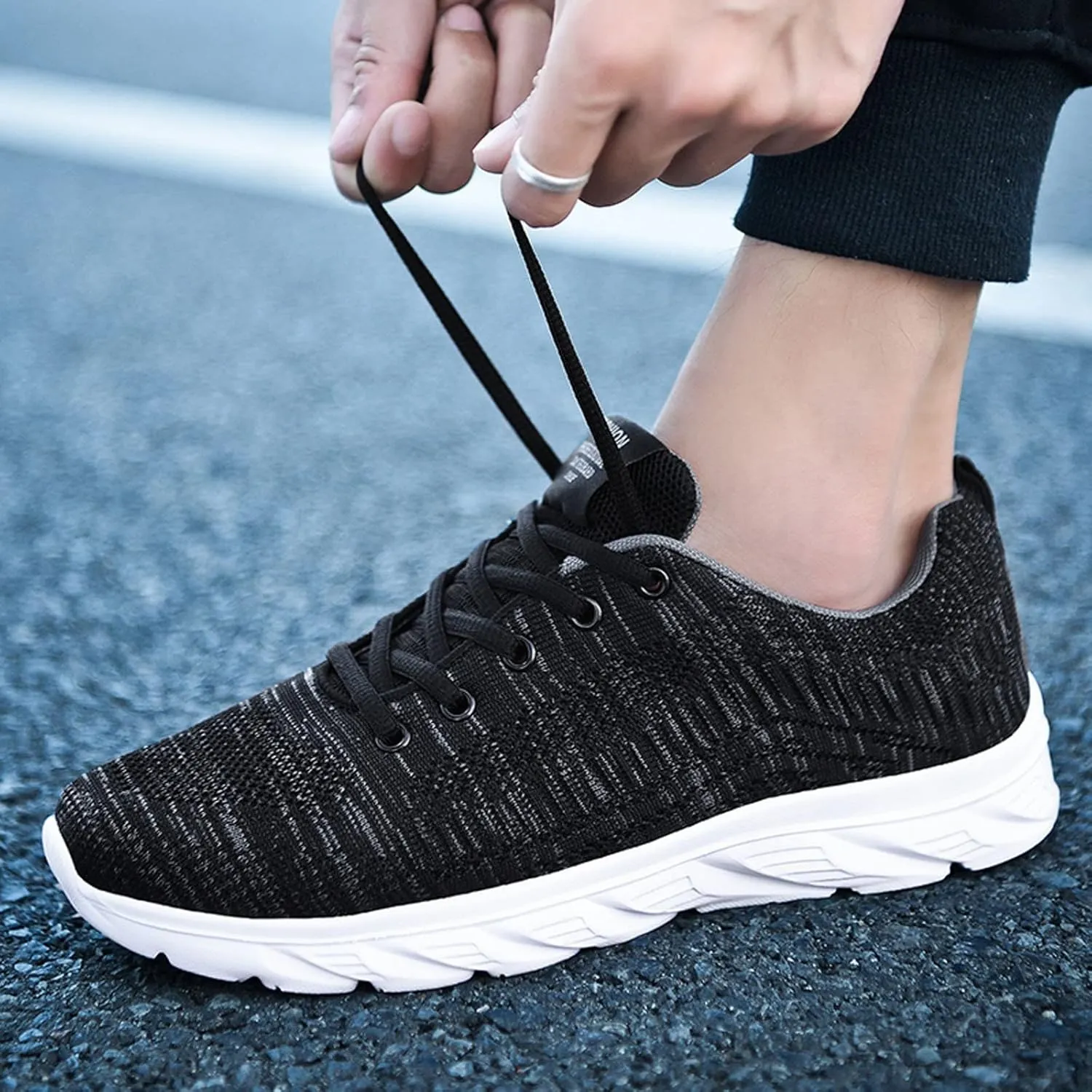 Men's Running Shoes Non Slip Breathable Lightweight Casual Sneakers Breathable Athletic Sports Walking Shoes