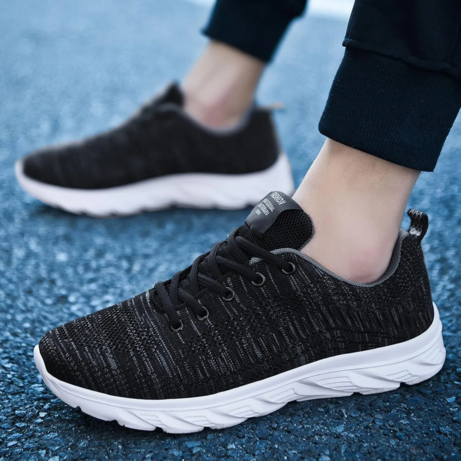 Men's Running Shoes Non Slip Breathable Lightweight Casual Sneakers Breathable Athletic Sports Walking Shoes