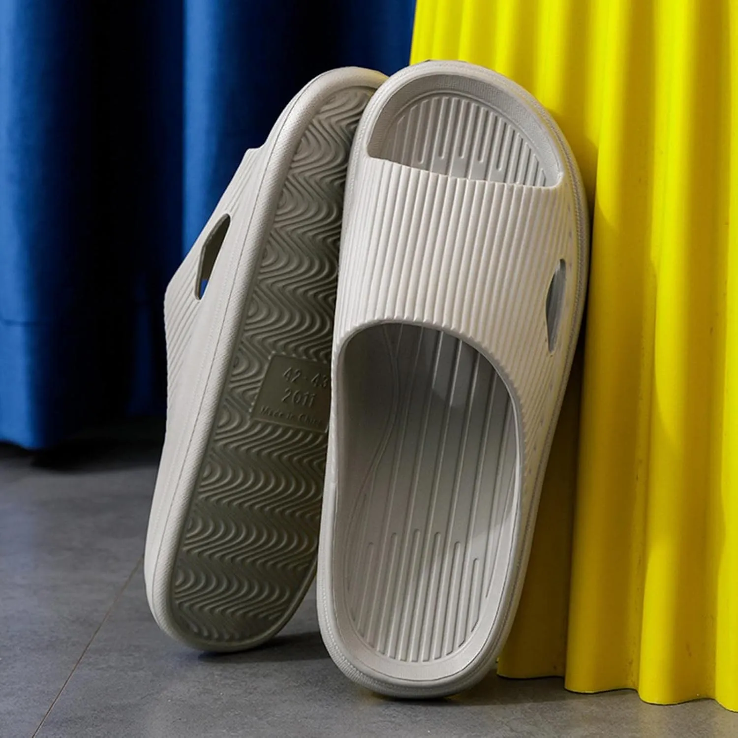 Mens Slides Womens Slides Mens Slippers Shower Shoes Women Living Room Indoor Outdoor Travel Slippers