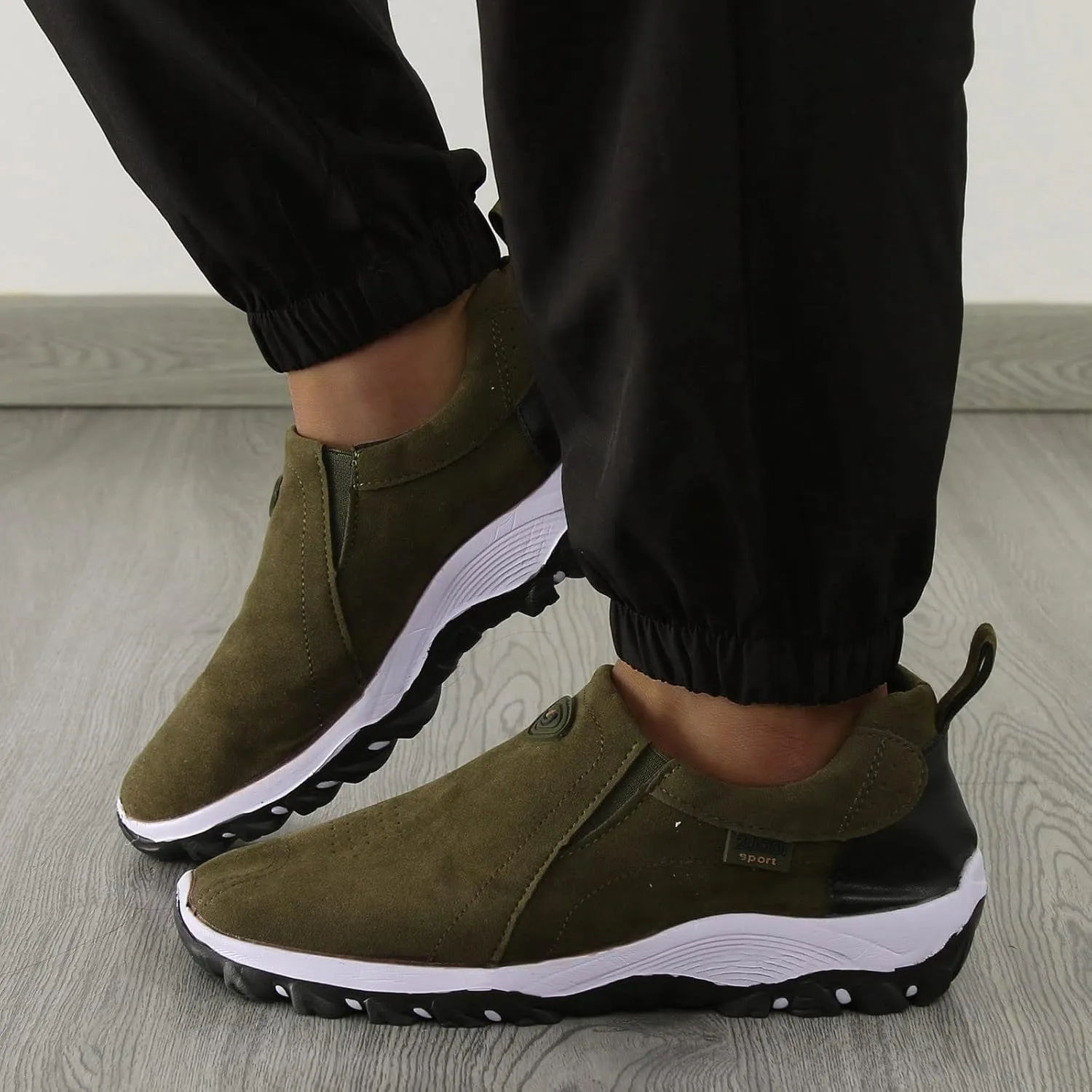 Men's Spring Fashion Casual Lightweight Comfortable Flannel Round Toe Sport Shoes Sneaker Booties for Men