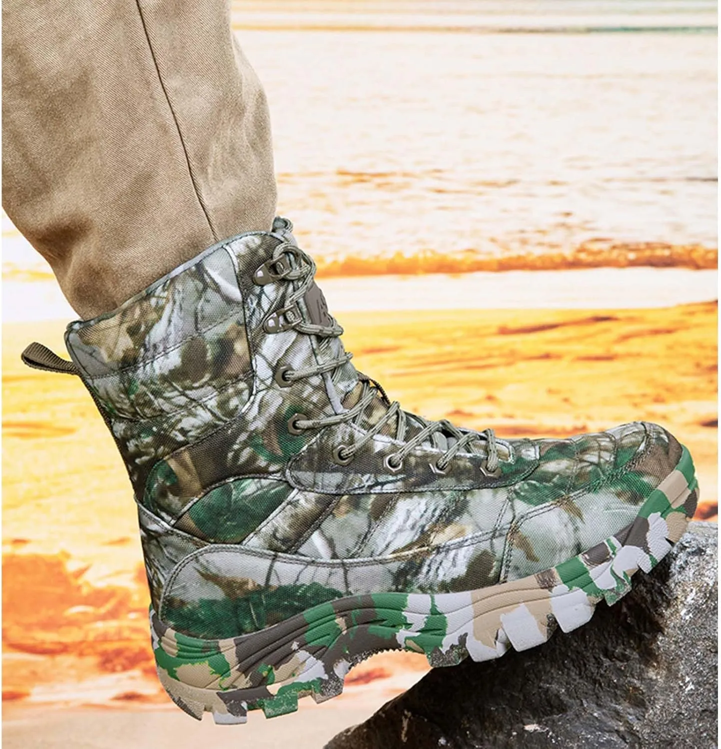 Men's Tactical Military Army Combat Boots Outdoor Work Boots Hunting Boots