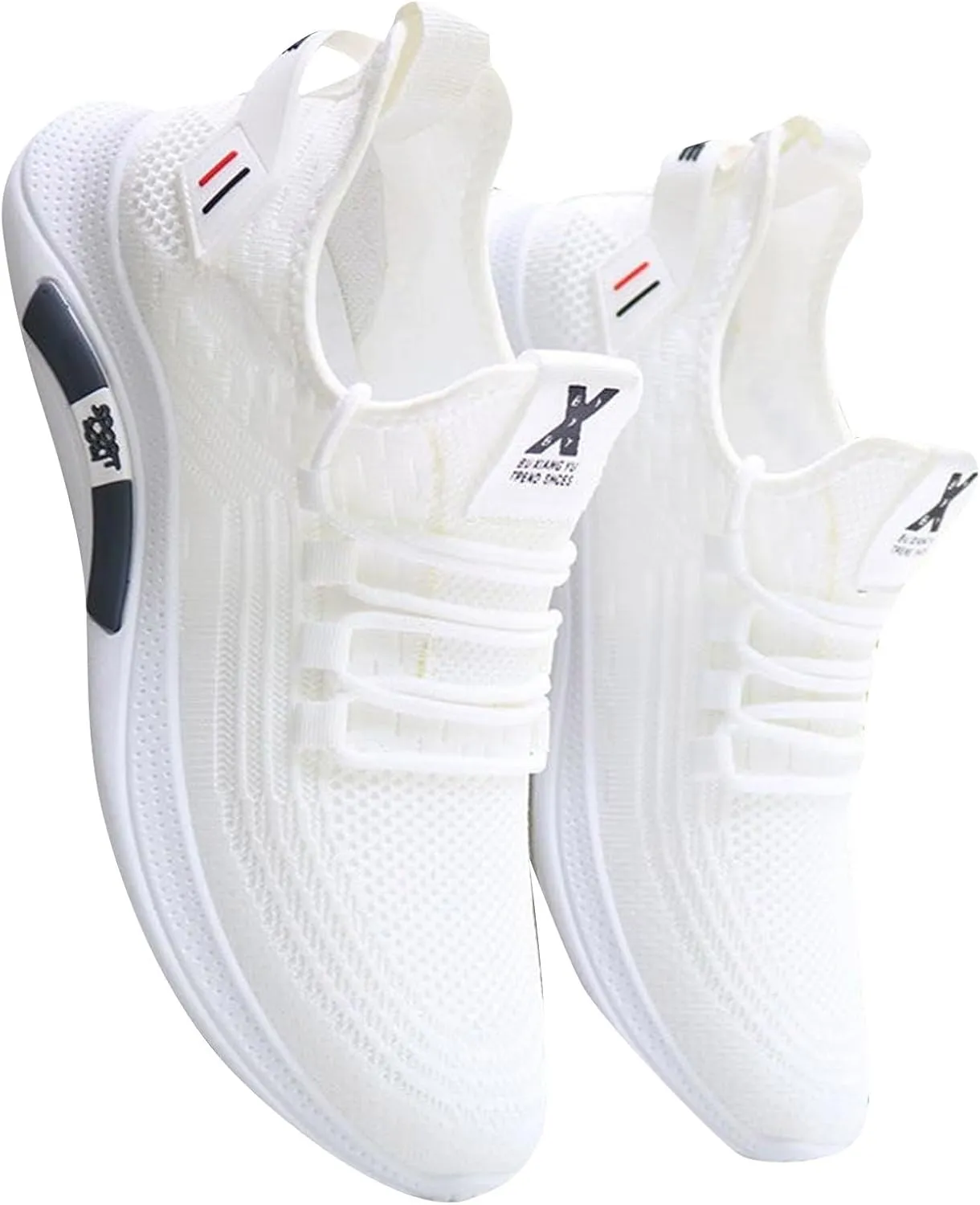 Mesh Orthopedic Sneakers for Men Breathable Lace Up Walking Running Shoes Solid Color Comfortable Tennis Shoes Lightweight Casual Mens Sneakers