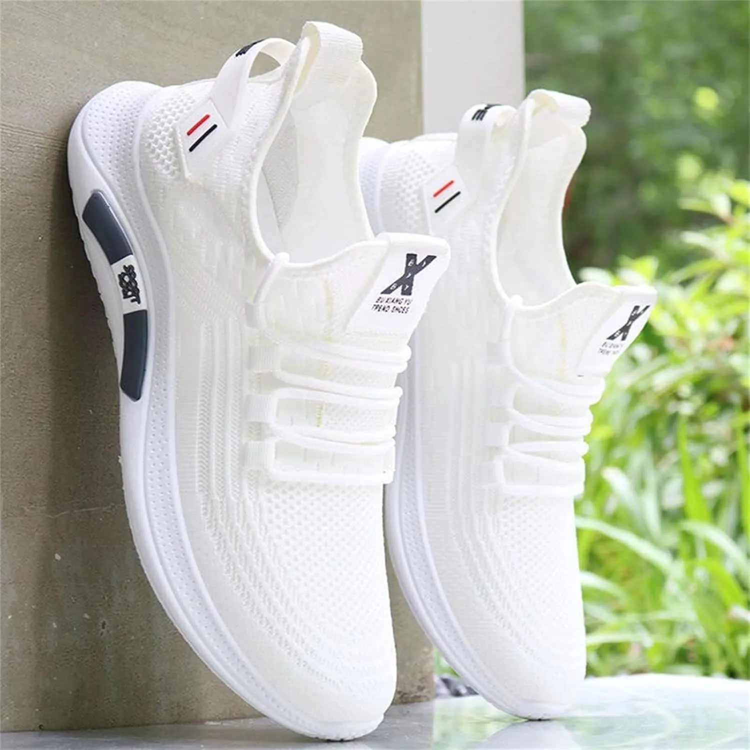 Mesh Orthopedic Sneakers for Men Breathable Lace Up Walking Running Shoes Solid Color Comfortable Tennis Shoes Lightweight Casual Mens Sneakers