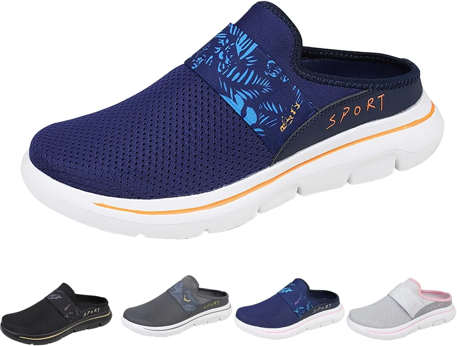 Mules for Women 2025 Backless Walking Sneakers Mens Casual Shoes Sports Casual Tennis Shoes Men Shoes Sneakers Steel Toe Tennis Shoe Loafers Dress Shoe