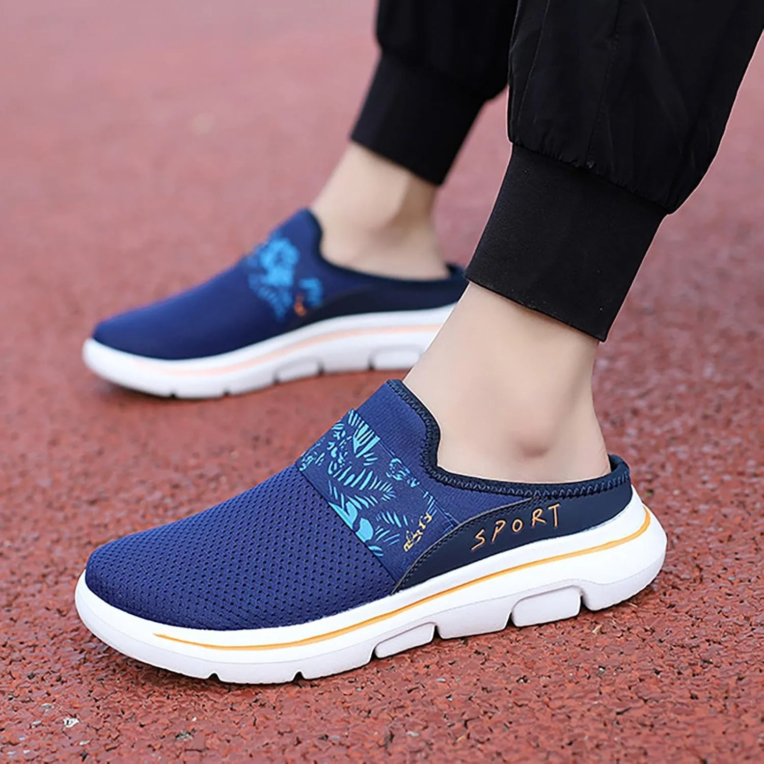 Mules for Women 2025 Backless Walking Sneakers Mens Casual Shoes Sports Casual Tennis Shoes Men Shoes Sneakers Steel Toe Tennis Shoe Loafers Dress Shoe