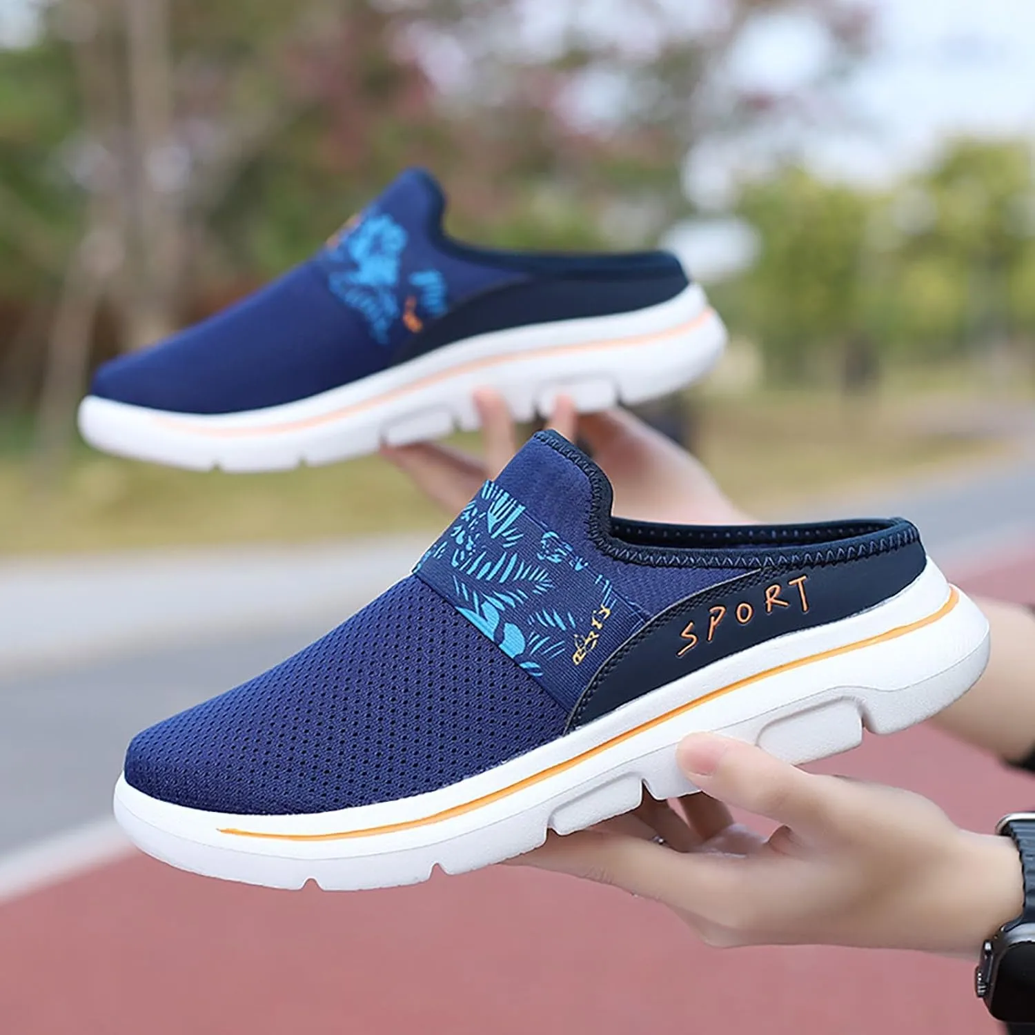 Mules for Women 2025 Backless Walking Sneakers Mens Casual Shoes Sports Casual Tennis Shoes Men Shoes Sneakers Steel Toe Tennis Shoe Loafers Dress Shoe