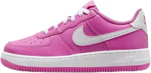 Nike Air Force 1 Big Kids' Shoes (FV5948-600, Playful Pink/White) Size 7