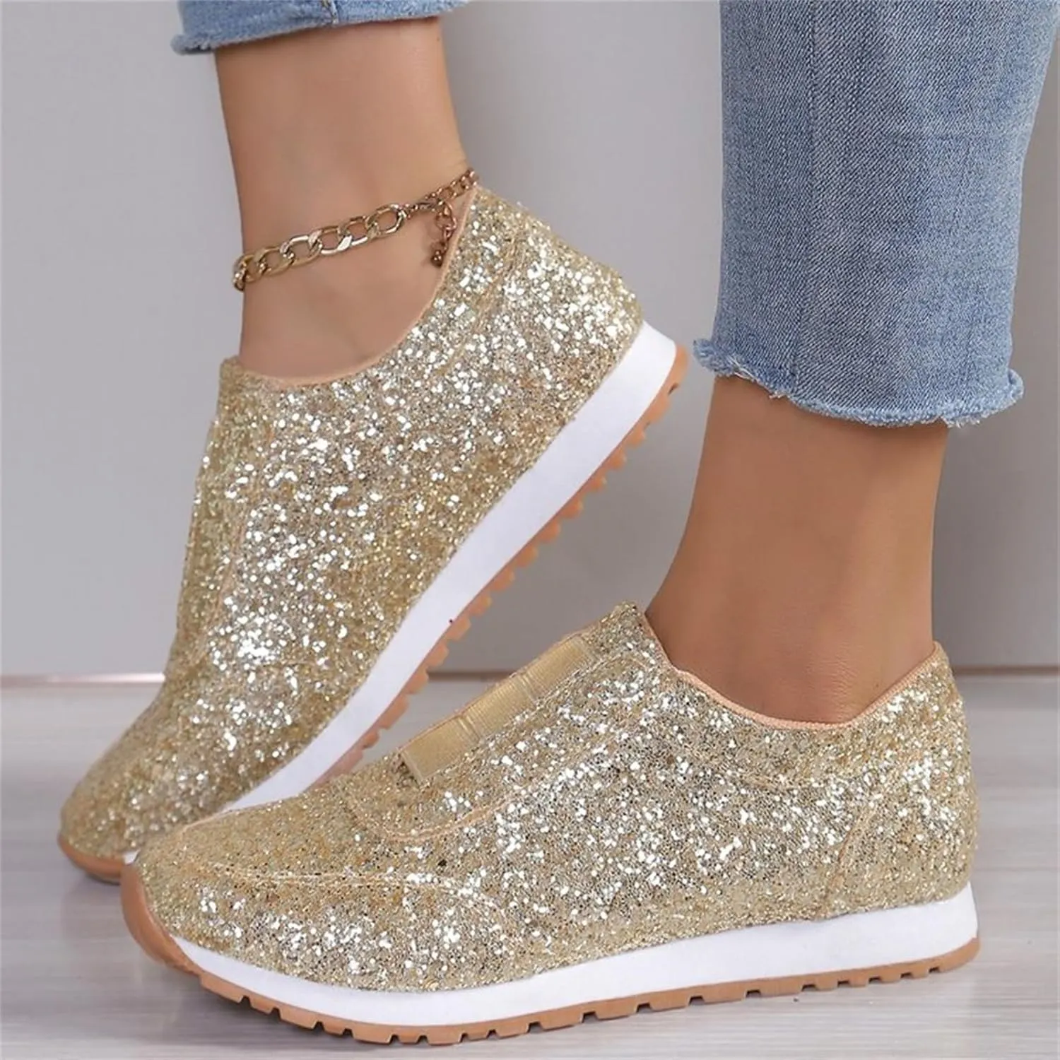 Orthopedic Shoes for Women Platform Sneakers for Women Slip On Loafers for Women Comfort Brown Dress Shoes for Men Casual Round Head Deals of The Day