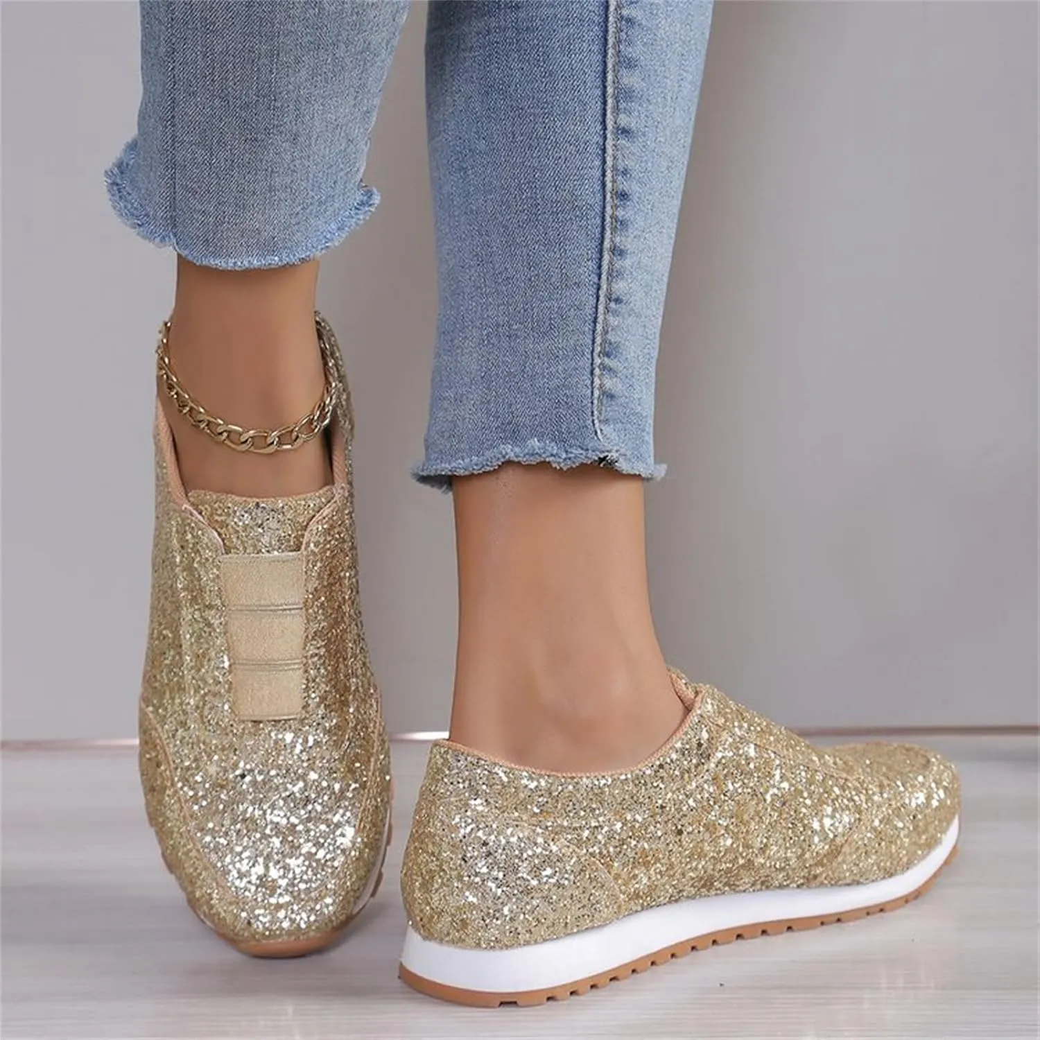 Orthopedic Shoes for Women Platform Sneakers for Women Slip On Loafers for Women Comfort Brown Dress Shoes for Men Casual Round Head Deals of The Day