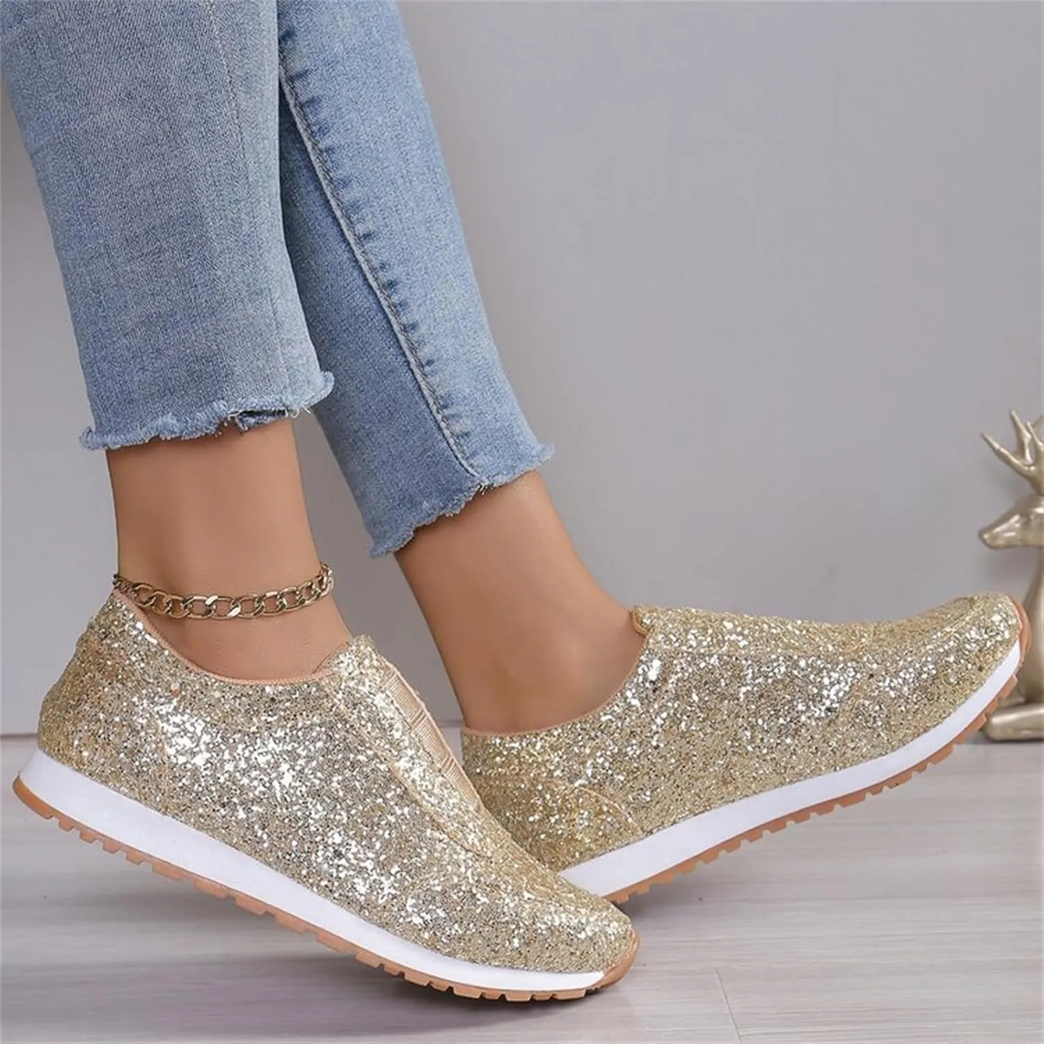Orthopedic Shoes for Women Platform Sneakers for Women Slip On Loafers for Women Comfort Brown Dress Shoes for Men Casual Round Head Deals of The Day