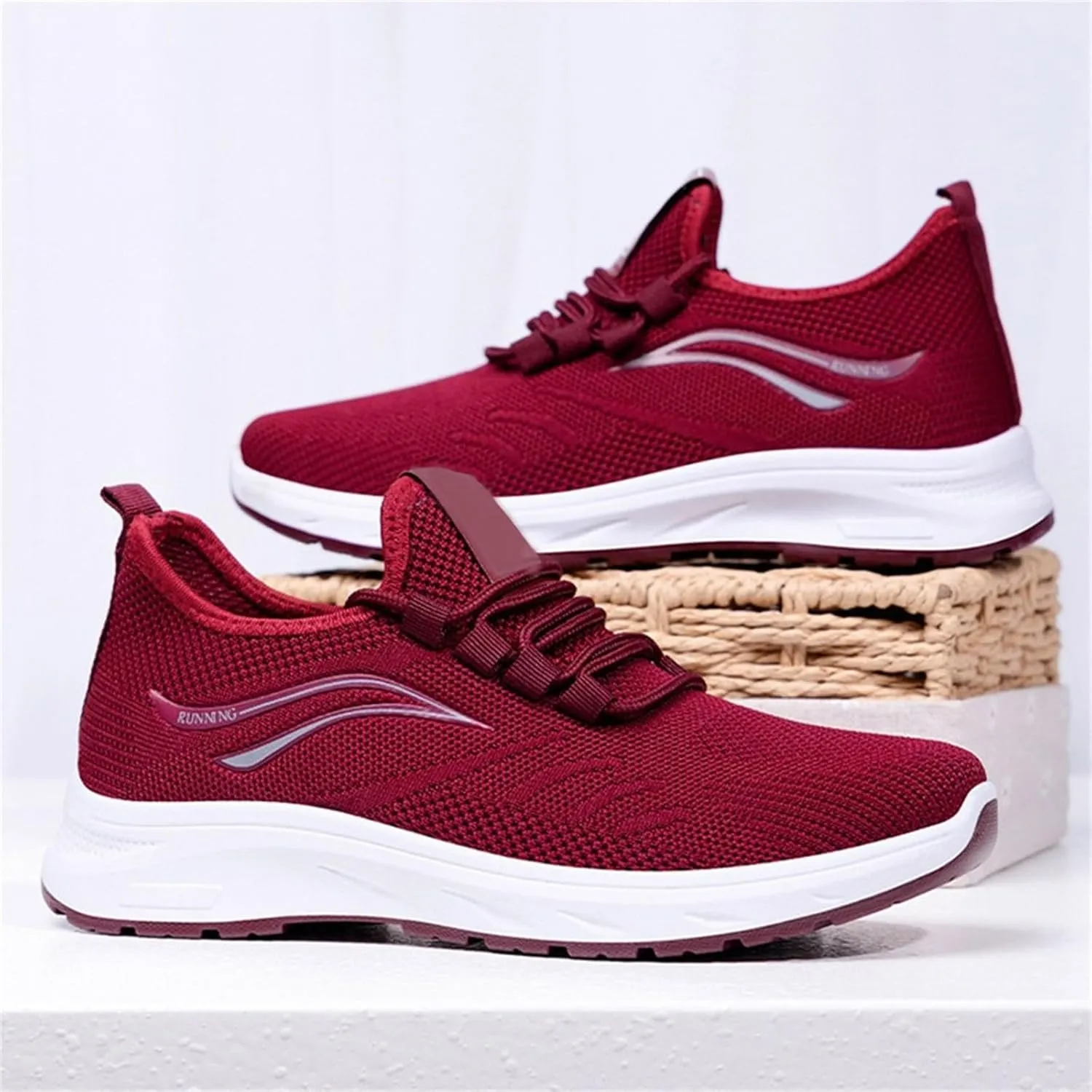 Orthopedic Sneakers for Women Mesh Breathable Fashion Lace Up Walking Running Shoes Comfortable Tennis Shoes Non Slip Lightweight Casual Womens Sneakers