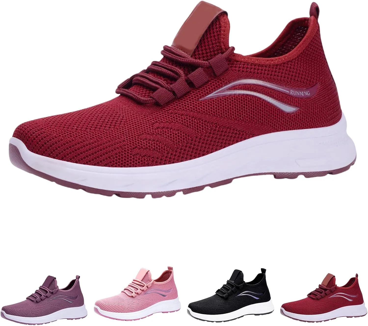 Orthopedic Sneakers for Women Mesh Breathable Fashion Lace Up Walking Running Shoes Comfortable Tennis Shoes Non Slip Lightweight Casual Womens Sneakers