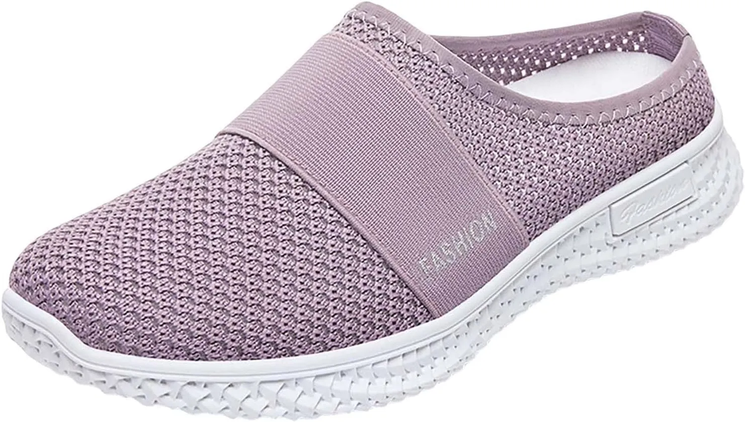 Orthopedic Walking Shoes Mules for Women 2025 Casual Mesh Summer Slip-On Breathable Slippers Closed Toe Diabetic Air-Cushion Slingback Slides with Arch-Support