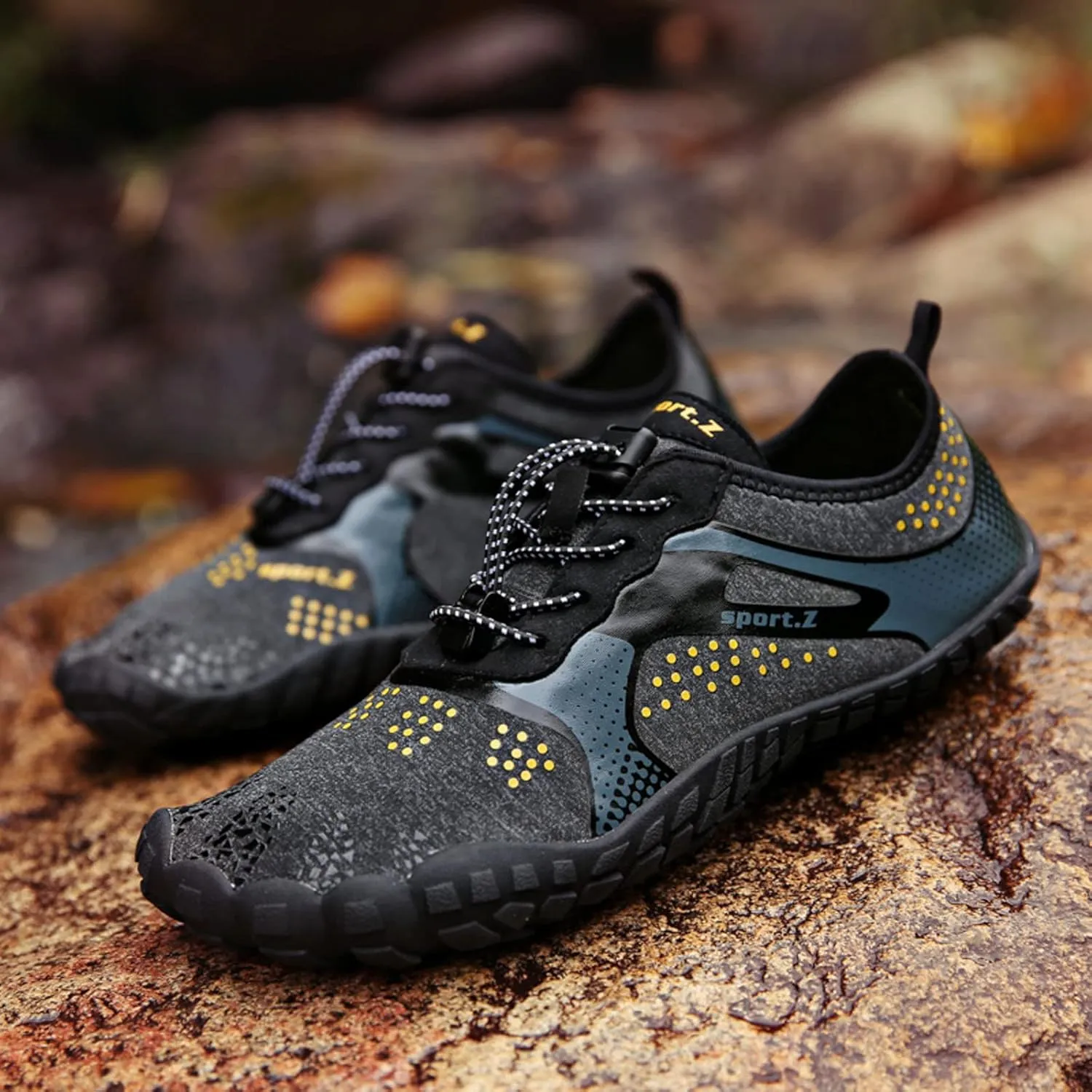 Outdoor Couple Women Men Mountaineering Casual Sport Shoes Strap Beach Running Breathable Soft Bottom Sneaker Laces Mens