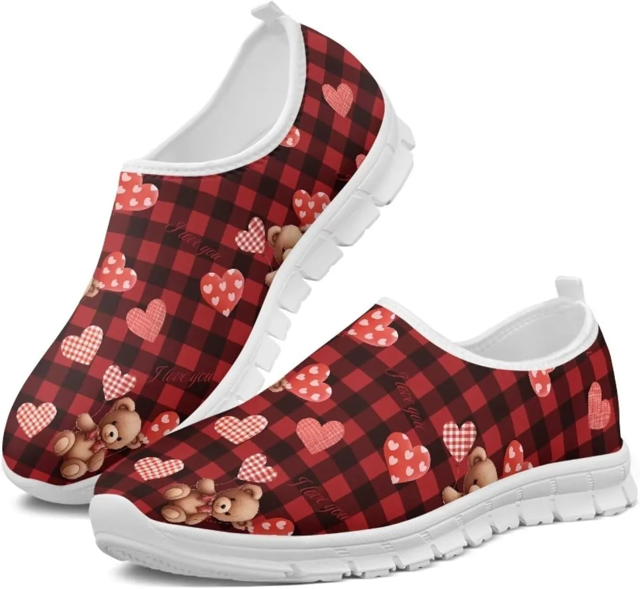 Running Shoes for Womens Mother Fashion Travel Walking Sneakers Soft Slip Ons Gym Loafers for Nursing Work Size 5.5-11.5 White Sole