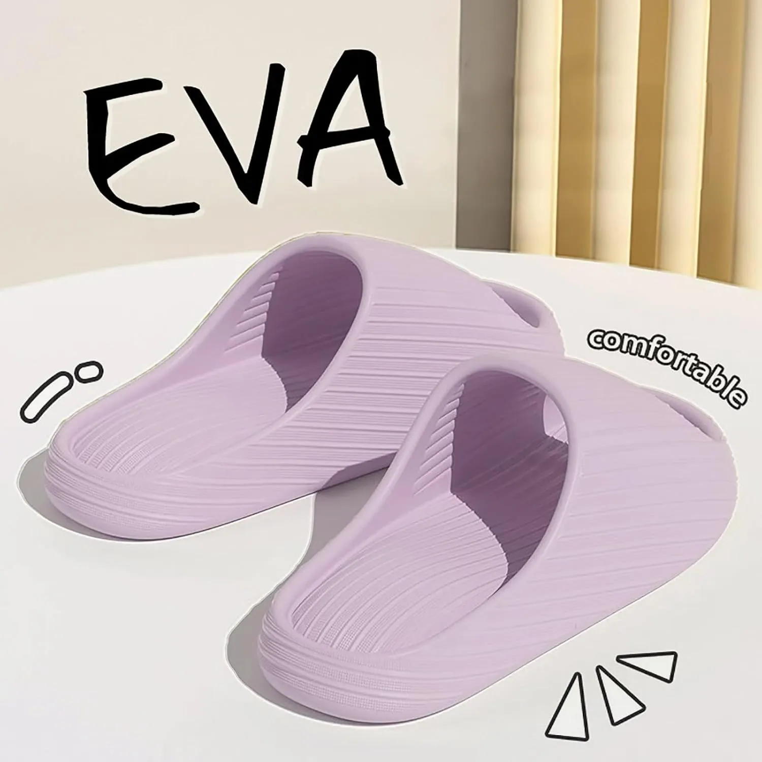 Sandal Slippers for Women Bathroom House and Pool Sandals Non Slip Pool Slides Shower Shoes for Women