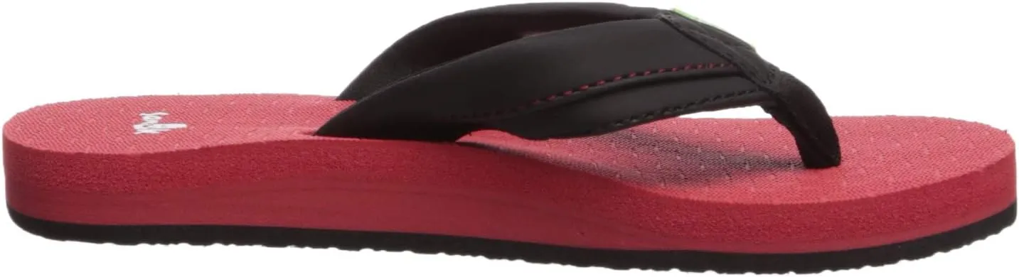 Sanuk Kids Boys' Root beer Cozy Light Flip-Flop