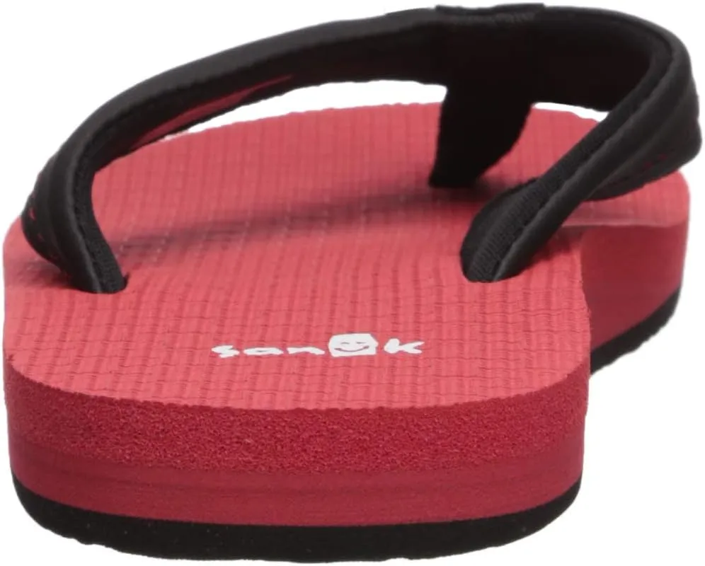 Sanuk Kids Boys' Root beer Cozy Light Flip-Flop