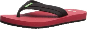 Sanuk Kids Boys' Root beer Cozy Light Flip-Flop